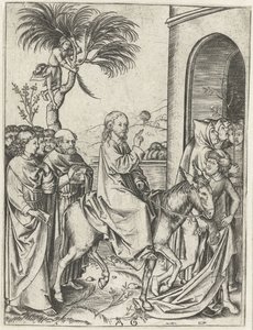 Entrada de Cristo em Jerusalém História de paixão (título da série) de Monogrammist AG