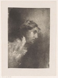 Cabeça de uma mulher de Monogrammist CR (Spanje)