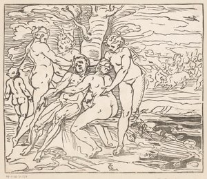 Vénus chora a morte de Adónis de Monogrammist GGN (attributed to)