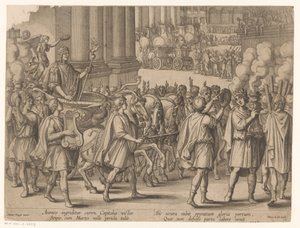Entrada de Scipio Africanus após a sua vitória sobre Cartago
História de Scipio Africanus (título da série) de Monogrammist ICG