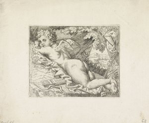 Cupido Mentira de Monogrammist JD (Nederland)