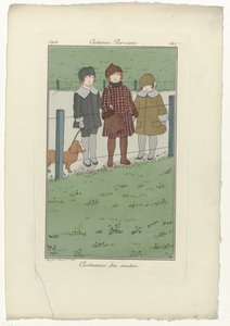 Journal des Dames et des Modes, Costumes Parisiens, 1914, No. 147: Costumes du matin de Monogrammist MFN