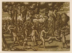 Putti Jogando Depois de Rafael, 1544. de Monogrammist NDB