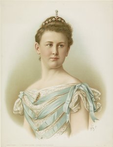 Retrato de Wilhelmina, Rainha dos Países Baixos de Monogrammist WG