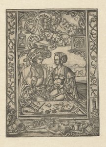 Vanitas
Senhor e mulher com crânio de Monogrammist XXX met L (attributed to)