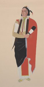 Chefe comanche, c.1934 (aquarela)