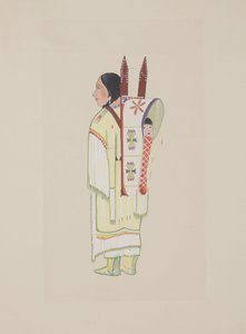 Kiowa Squaw, c.1934 (aquarela)