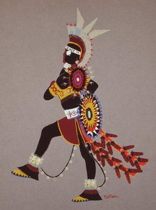 Guerreiro de Preto (pochoir print)