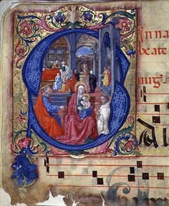 Ms 543 f.114v Historiated 