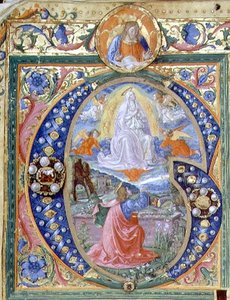 f.106v Historiated initial 