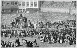 Carruagem em uma parada, 1782, 1885.