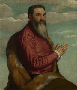 Homem orando com uma barba longa, ca 1545