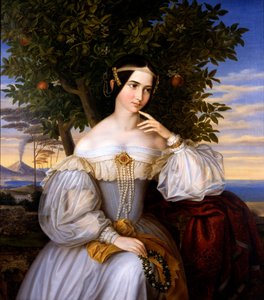 Retrato de casamento de Charlotte de Rothschild, 1836.