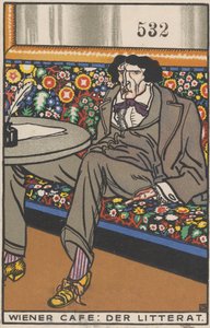 Café vienense: The Man of Letters Wiener Café: Der Litterat, 1911.