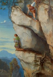 Imperador Maximiliano I na Martinswand de Moritz Ludwig von Schwind