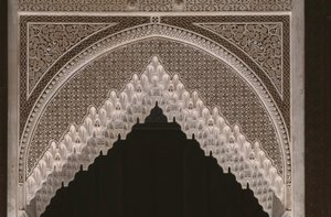 Kasbah de Thamiel glaoui, estuque, detalhe (cerâmica)