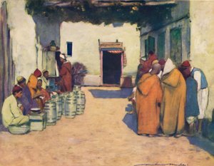Um pátio, 1903 de Mortimer L Menpes