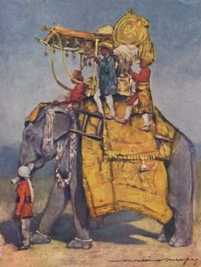 "Um Elefante de Estado em todos os seus ornamentos", 1903 de Mortimer L Menpes