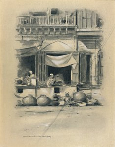 Bazar em Nova Deli, 1903 de Mortimer L Menpes