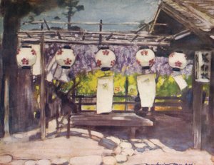 Sol e lanternas, c1887, 1901 de Mortimer L Menpes