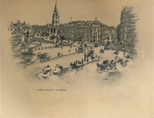 Praça Trafalgar, 1903 de Mortimer L Menpes