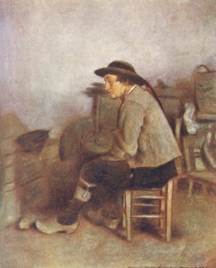 Um trabalhador agrícola (litografia a cores) de Mortimer Ludington Menpes