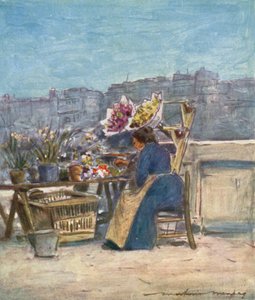 Uma barraca de flores de Mortimer Ludington Menpes