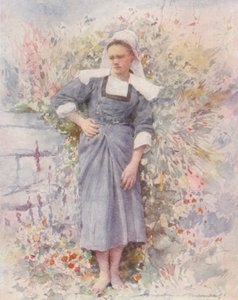 La Petite Marie (litografia a cores) de Mortimer Ludington Menpes