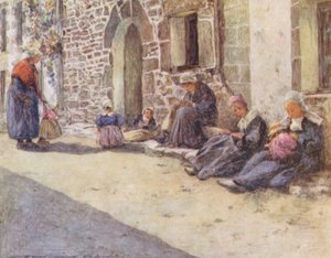 Meio-dia (litografia a cores) de Mortimer Ludington Menpes