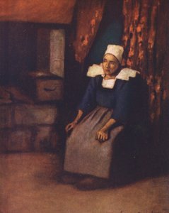 Descanso a meio do dia (litografia a cores) de Mortimer Ludington Menpes