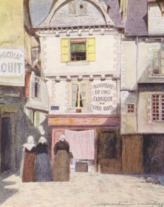Place Henri Quatre, Vannes (litografia a cores) de Mortimer Ludington Menpes