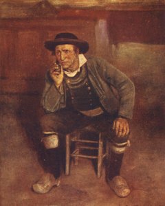O Mestre da Casa (litografia a cores) de Mortimer Ludington Menpes