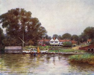 O jardim de rosas em Sonning de Mortimer Ludington Menpes