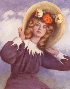 Crianças do Mundo: Australiana, Criança do Sul (litografia a cores) de Mortimer Ludington Menpes