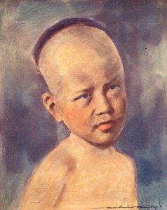 Crianças do Mundo: Birmanês, um bebé (litografia a cores) de Mortimer Ludington Menpes
