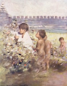 Crianças do Mundo: Birmaneses, um achado (litografia a cores) de Mortimer Ludington Menpes