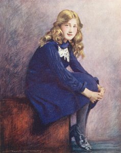 Crianças do Mundo: Inglês, Sweet Innocence (litografia a cores) de Mortimer Ludington Menpes