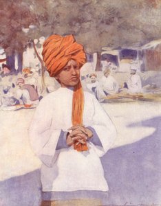 Crianças do Mundo: Indiana, em Deli (litografia a cores) de Mortimer Ludington Menpes
