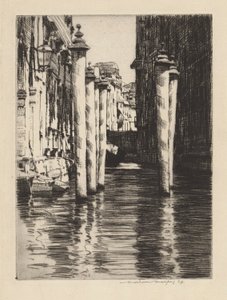 Um Canal Estreito, Veneza de Mortimer Menpes