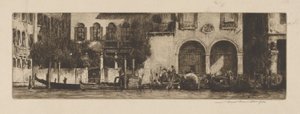 Palazzi no Canal de Mortimer Menpes