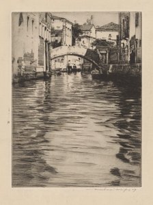 Reflexões, Veneza (Ponte de Luciano, Grande Canal) de Mortimer Menpes
