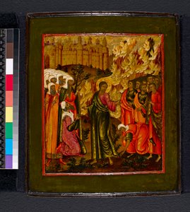 Ícone. Assunto não identificado do Evangelho, 1600-1699