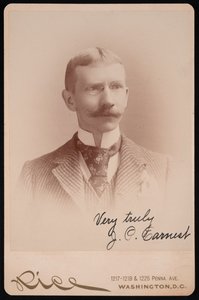 Retrato de J.P. Earnest, entre 1889 e 1897. de Moses P. Rice