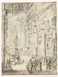Catafalque do Imperador Matthias da Áustria de Moses Ter Borch