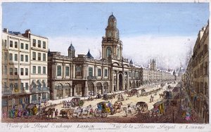 Royal Exchange 2º exterior, Londres, 1761 de Mothey Lairee