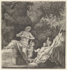Mulher com três filhos de Moyses van Wtenbrouck