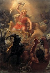Thors luta com os gigantes