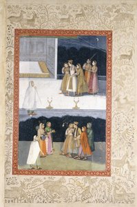 Uma Juventude Cansada, c.1720 de Mughal School