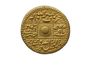 Moeda Mughal (ouro) de Mughal School