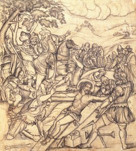 A Crucificação, c.1650 de Mughal School